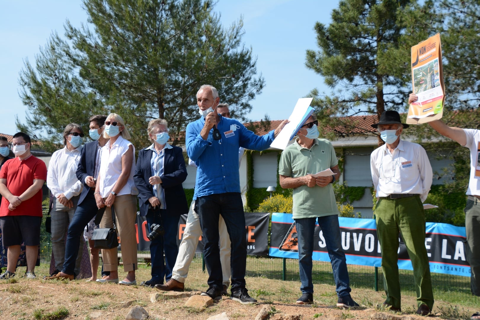 Manifestation du 12 juin 2021 contre la décharge de Fontsante